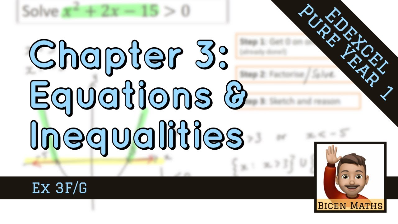 Equations & Inequalities 7 • Inequalities and Regions on Graphs • P1 Ex3F/G • 🤖