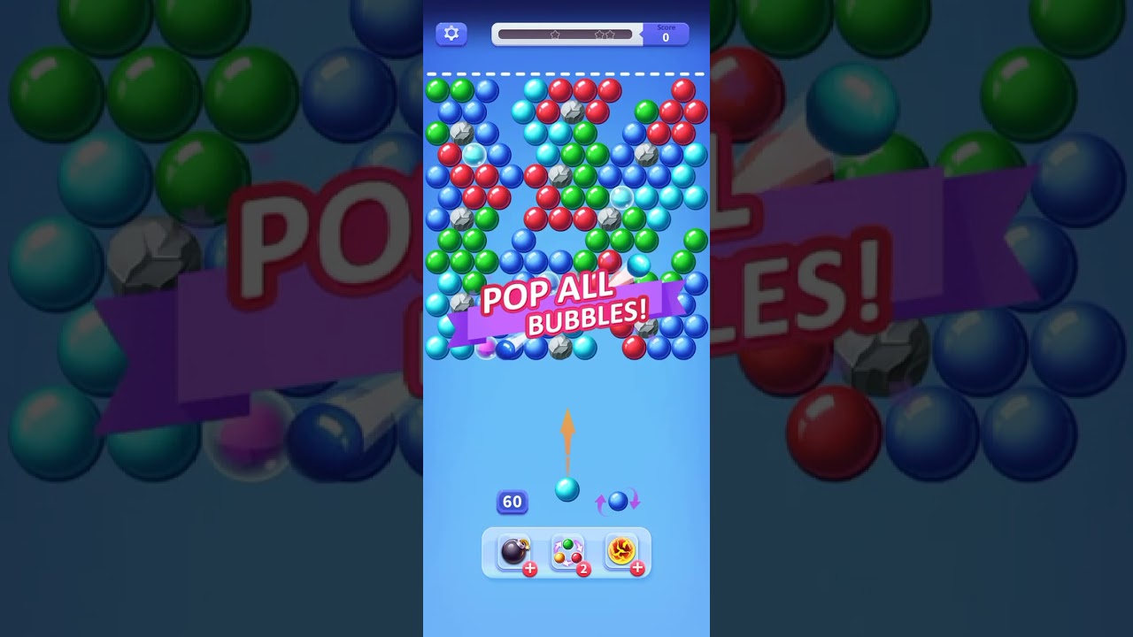 Shoot bubbles game 199 to 203 level finish in one time 
