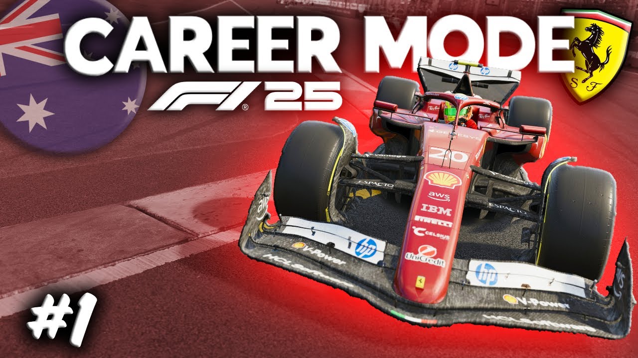 F1 25 Ferrari Career Mode, раунд 1 в Австралии — режим Rage