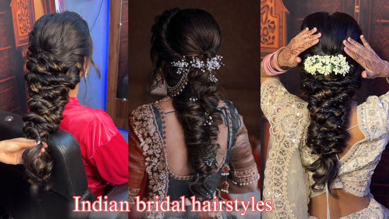 Indian bridal hairstyle | step by step | most viral hairstyle for bride | beautiful bridal hairstyle