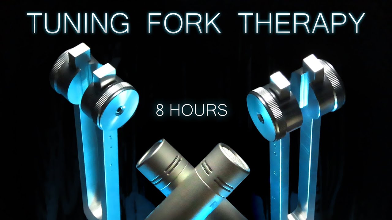 ASMR POWERFUL TUNING FORK VIBRATIONS  (No Ads)  Deep Sleep & Relaxation - No Talking [8 hours]
