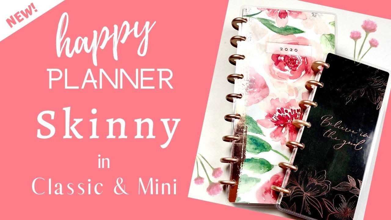 New sizes for Happy Planner in 2020! Skinny Classic and Skinny Mini in Homestead!