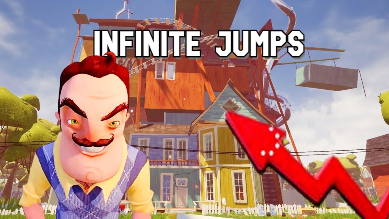 I Played Hello Neighbor INFINITE JUMPS (Full Game)