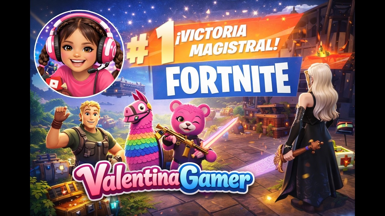 VICTORIA MAGISTRAL EN FORNITE DE VALENTINA GAMER #fornite #blitzroyale #gameplay