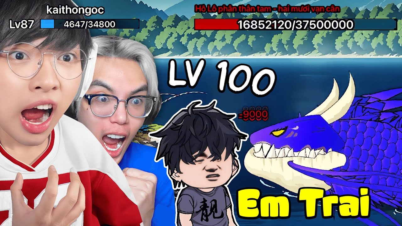 Kairon Phong Cận CÂU CÁ VẠN CÂN #2 | Em Trai LV 100 ĐIÊN VL 😱