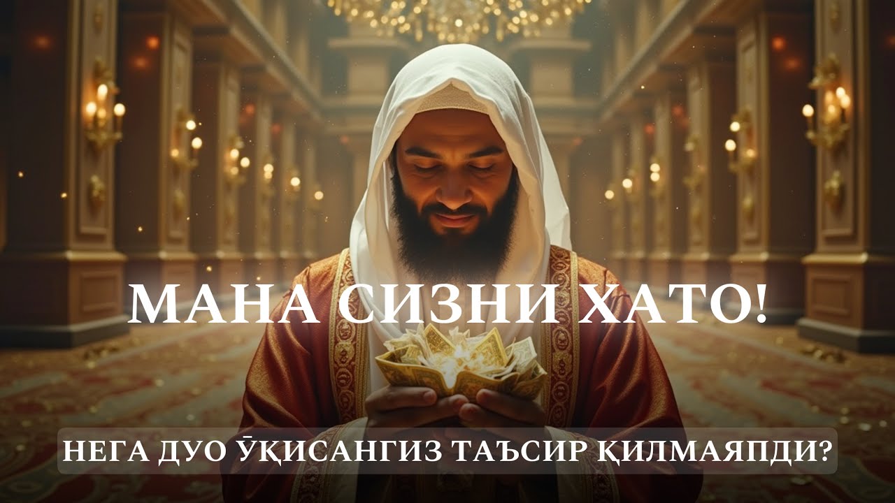 Мана сизни хато ! Нега дуолар таъсир қилмаяпди? Ла ҳавла вала Қуввата Илла Биллаҳ! Таъсири ва кучи!