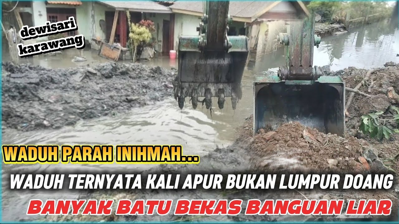 MANTAP‼️KALI APUR TERNYATA BUKAN LUMPUR DOANG GUYS TERNYATA BANYAK BATA BEKAS BANGUNAN