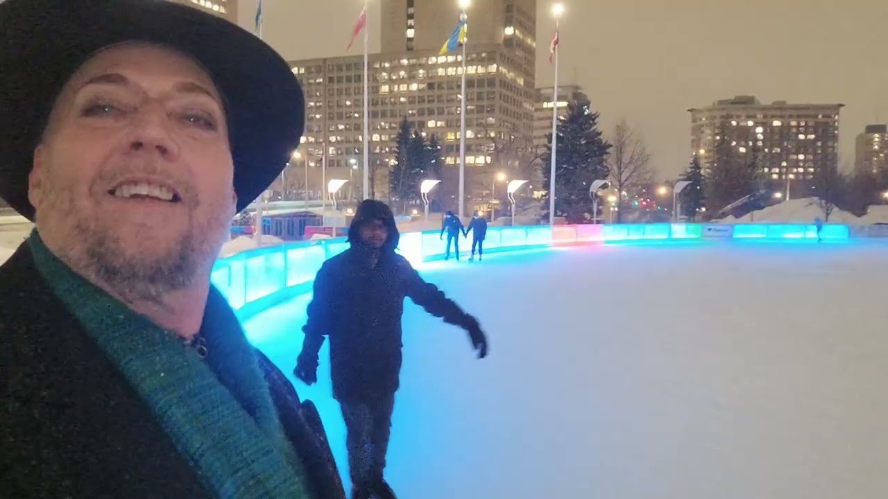The ice skating rink at Ottawa's City Hall
