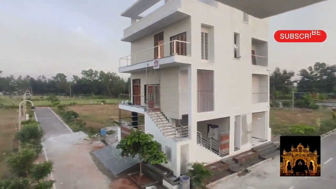 Property for sale 60x40, Duplex 3BHK East Facing,at Nesara Heritage city Layout,Near Bilikere,Mysore