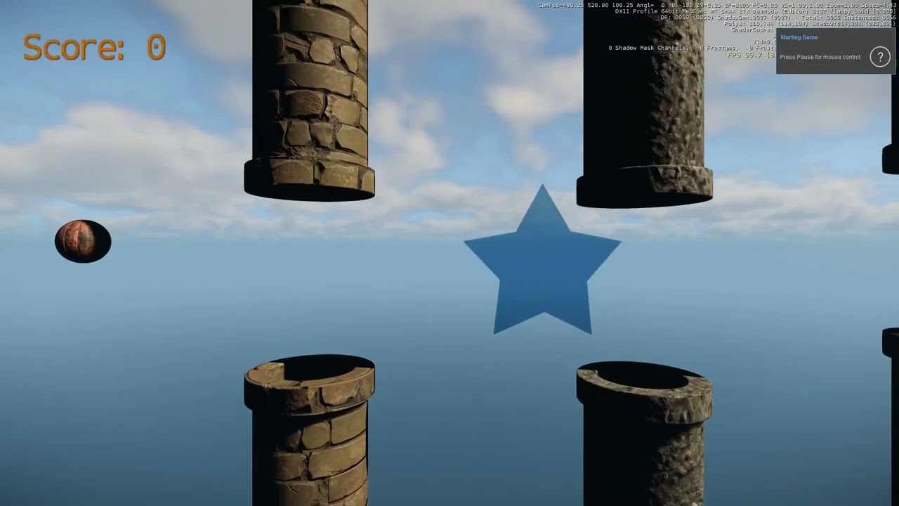 FlappyBoid Введение в CRYENGINE — глава 10: Добавление целей для оценки, часть 1