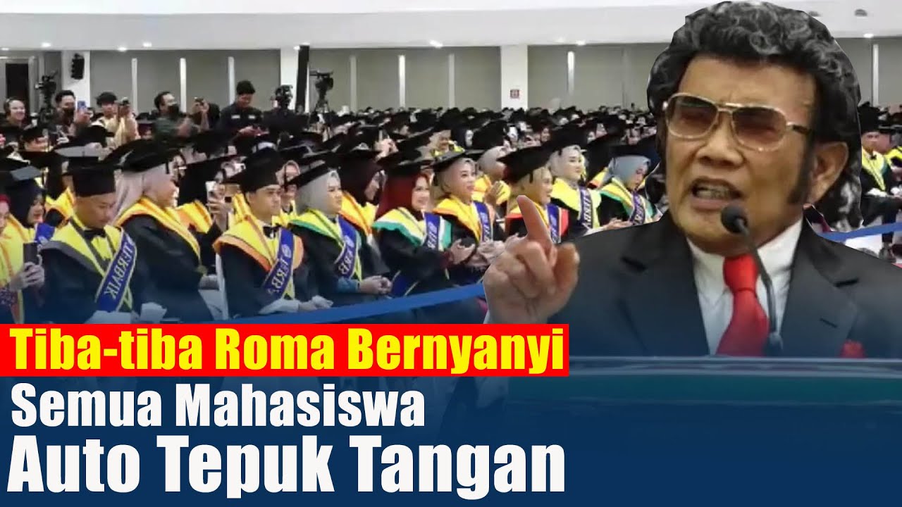 Gemuruh Tepuk Tangan Saat Tiba tiba Roma Irama Bernyanyi Di Depan Para Mahasiswa