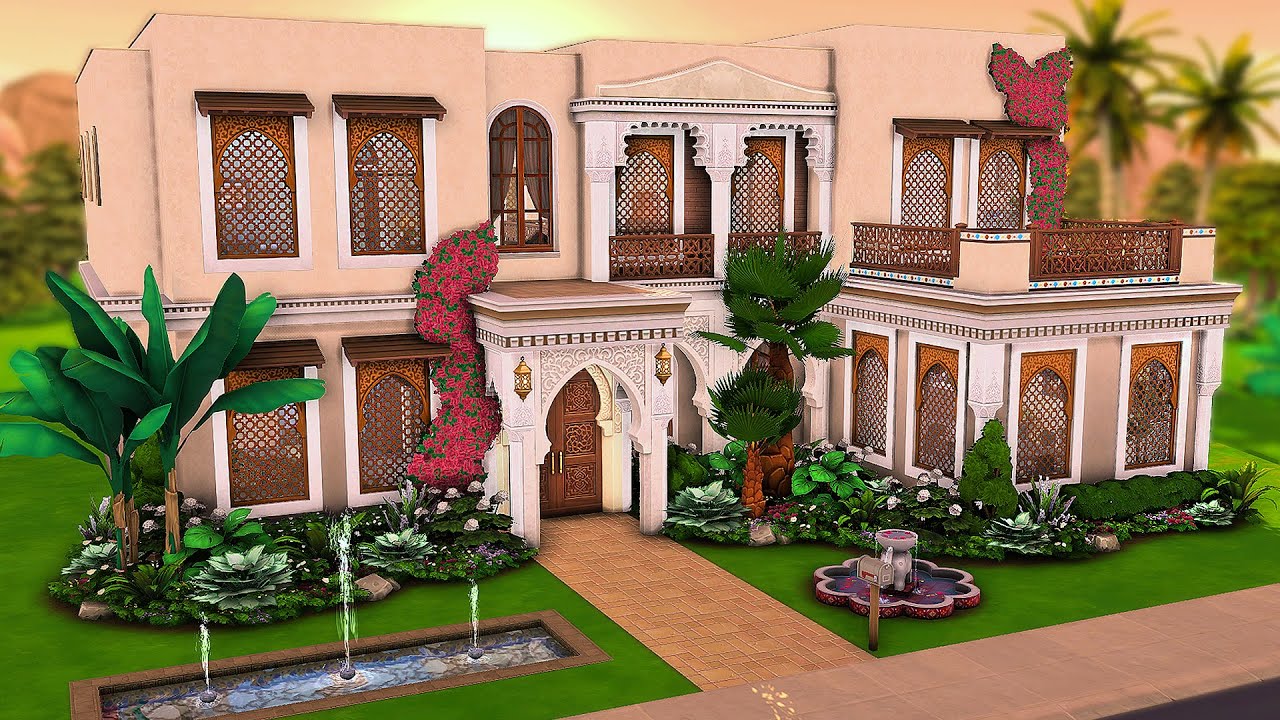 Moroccan Family Home | The Sims 4 Speed Build