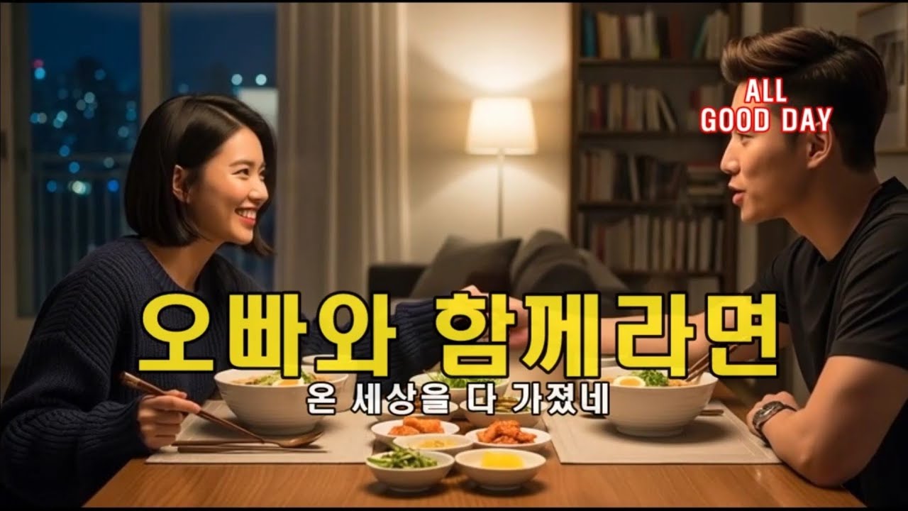 🍜 오빠 라면 먹고 갈래요 함께라면 연인 사랑 I 신나는 세미 트로트 (Brother, Stay for Ramen)