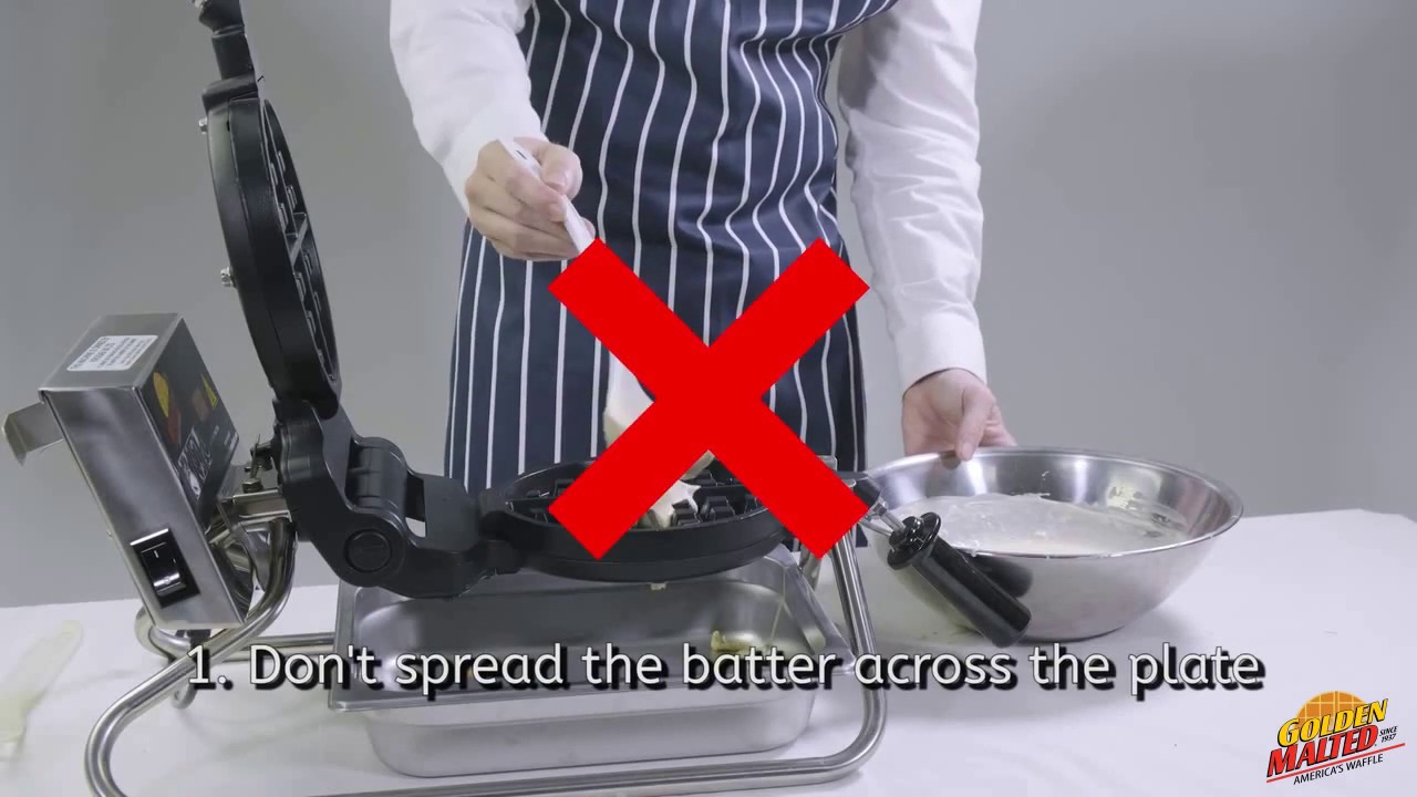 Golden Malted - What not to do when making a waffle