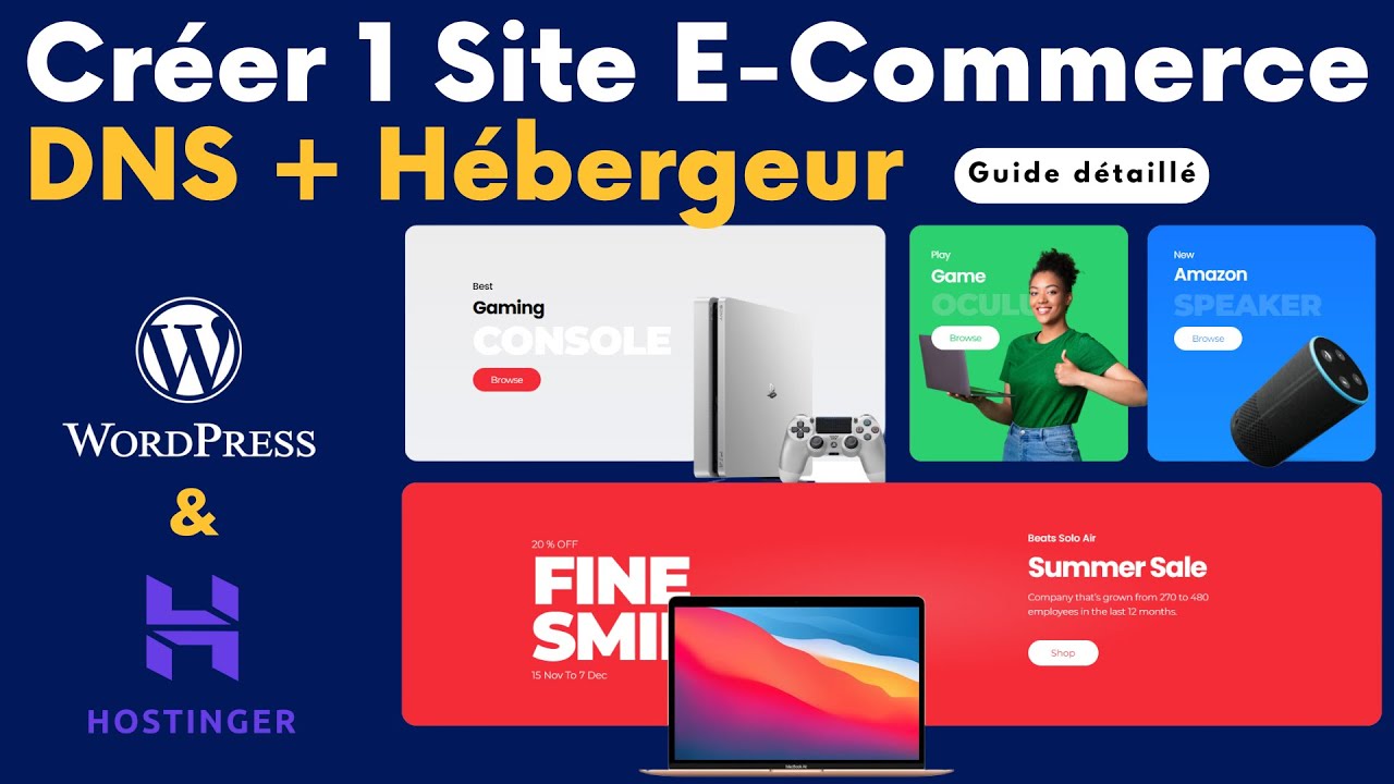 🛍️Créer un Site E-Commerce avec WordPress | Tutoriel Complet avec 🌐Hébergement Hostinger