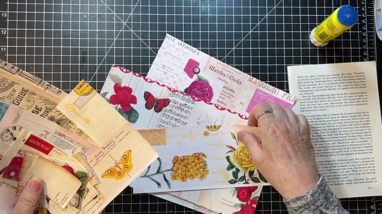 Scrappy Saturday! - Collage! - Master Boards! - Using Tiny and Unloved Scraps!