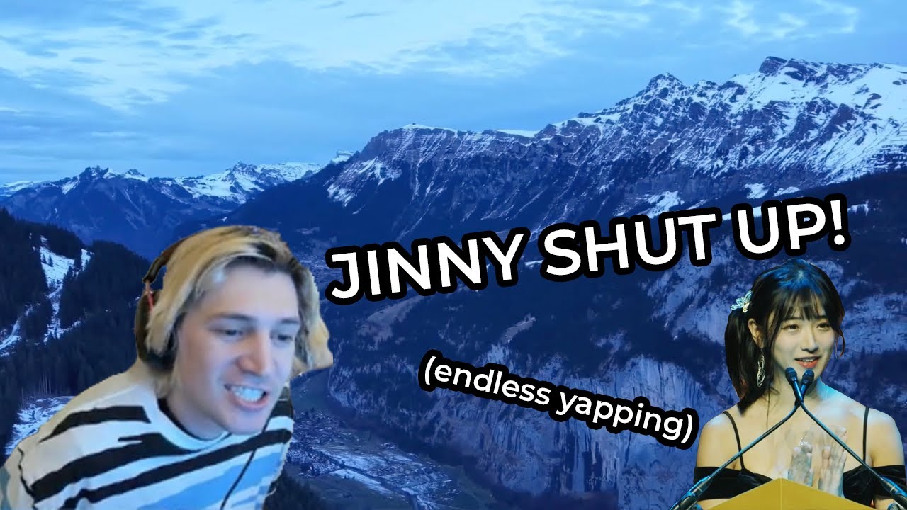 XQC Reacts to Streamer's INSANE Alps Drone Footage But SNAPS At Jinnytty's Yapping