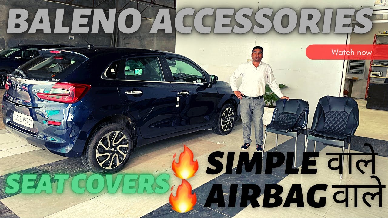 baleno 2023 accessories 😍 | airbag seat covers
