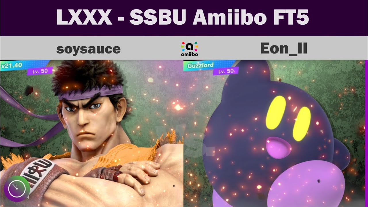 LXXX Amiibo FT5 Showcase: soysauce - Ryu v Eon_II - Kirby