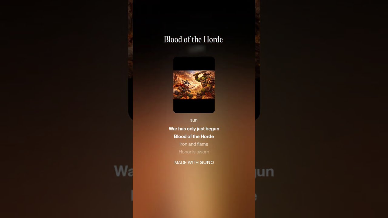 Blood of the Horde [Orc Song]