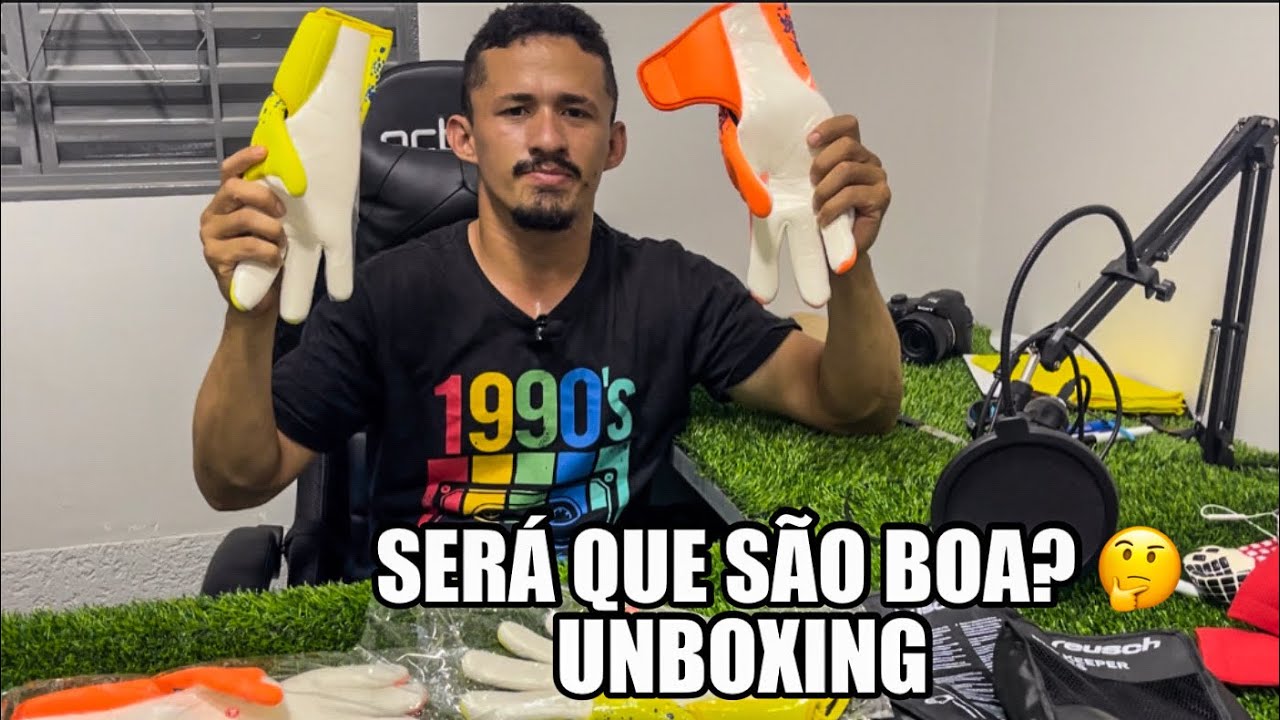 UNBOXING 2 LUVAS DE GOLEIRO OLHA COMO CHEGARAM 🚀 #unboxing #aliexpress