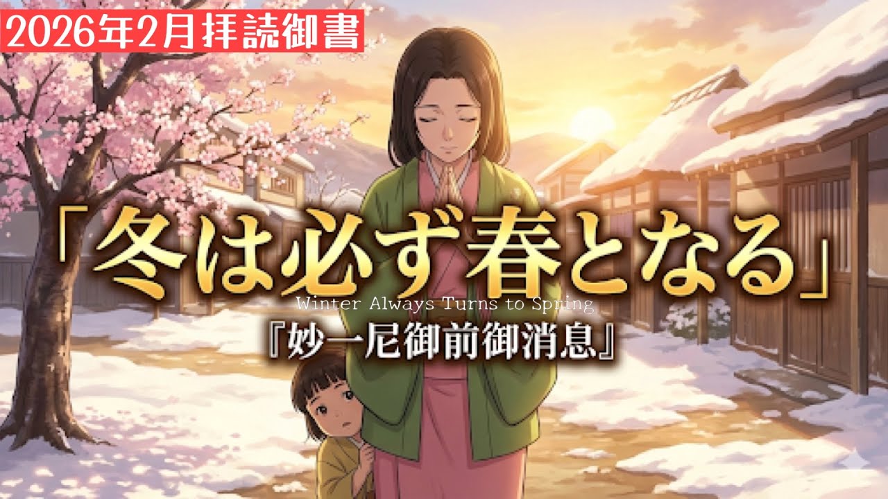 【御書】冬は必ず春となる（妙一尼御前御消息）Winter Always Turns to Spring (195)