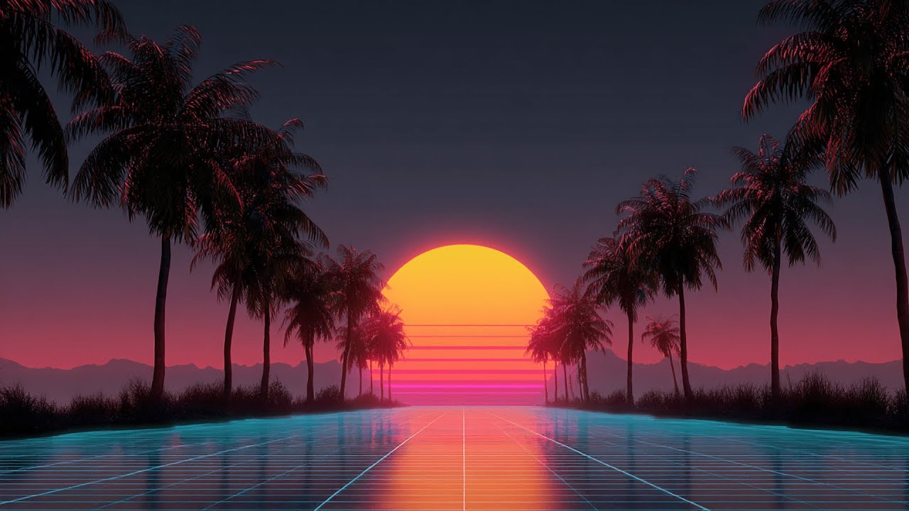 Tropical Synthwave Music for Night Driving and Focus