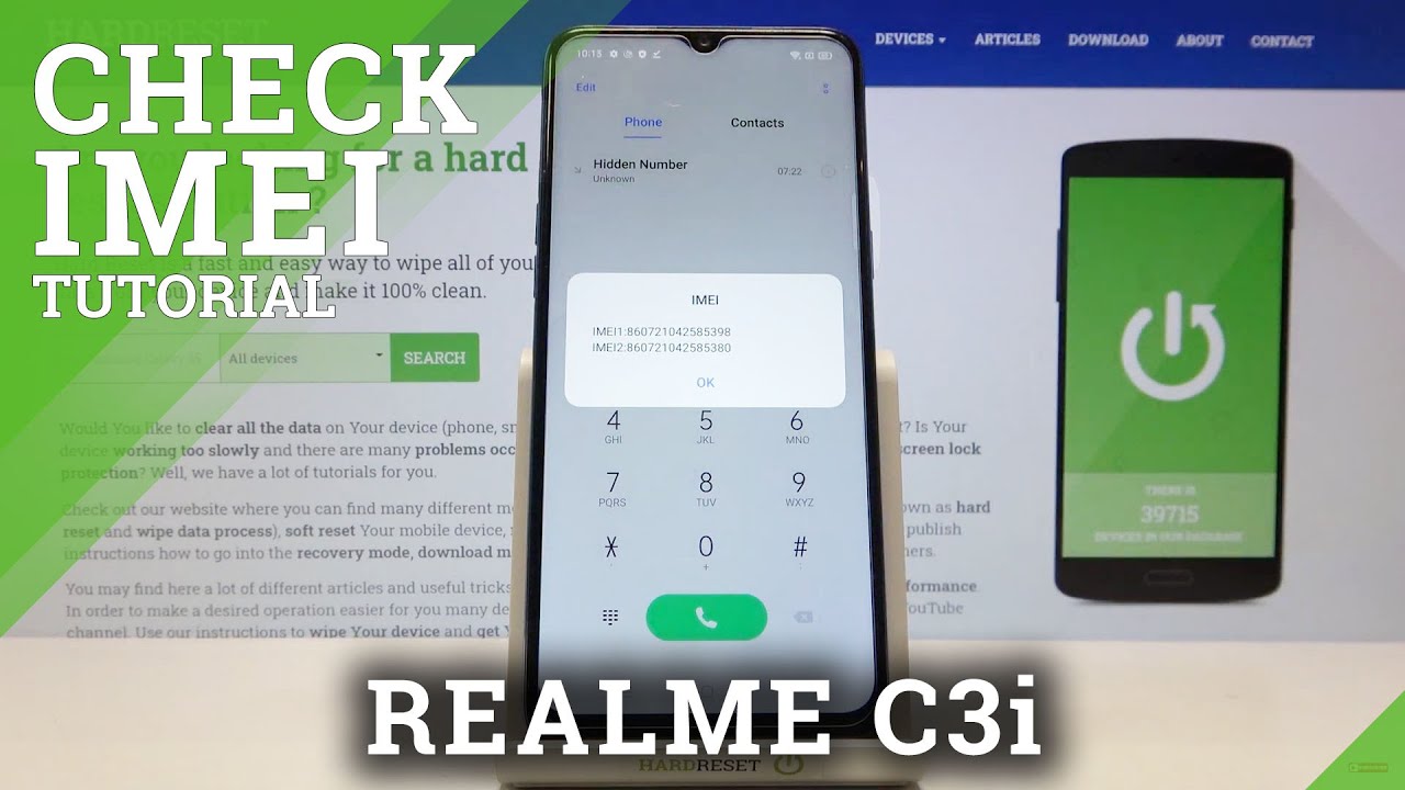 Как найти IMEI и серийный номер на REALME C3i &ndash; Найдите IMEI и SN