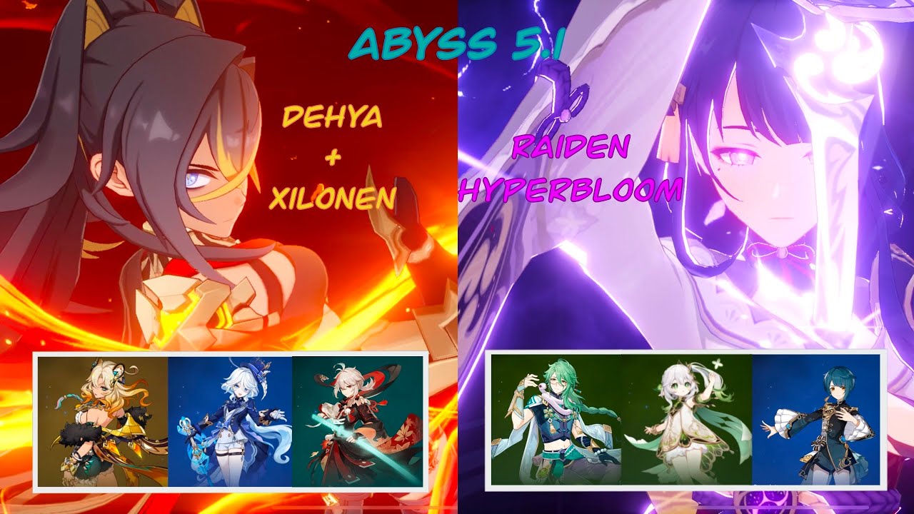 C2 Dehya-Xilonen - C0 Raiden Hyperbloom | Spiral Abyss 5.1