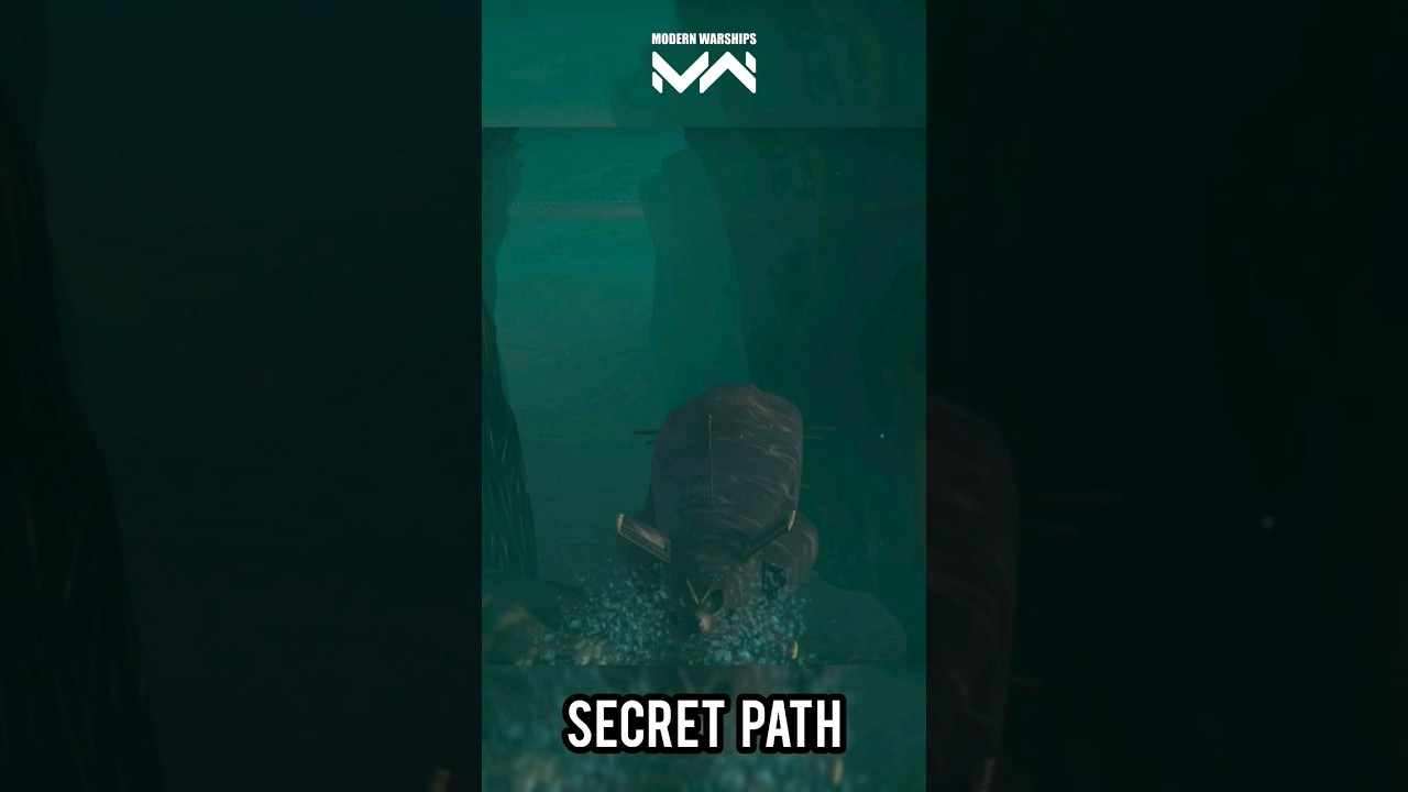 Modern Warships Secret Path In Two Samurai Map #game #gaming #secretpath #submarine #torpedo