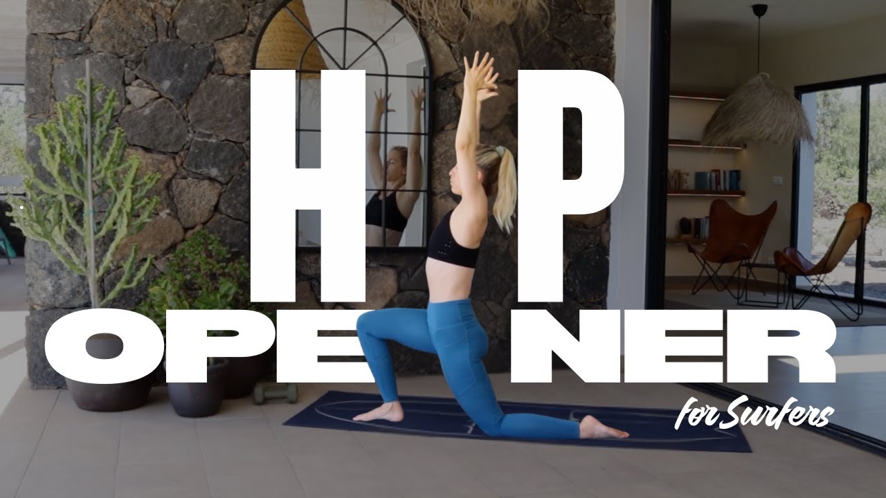 HIP STRETCH FOR SURFERS : HOW TO RELEASE YOUR HIP FLEXORS WITH ONE EASY MOVE .| Tehillah McGuinness