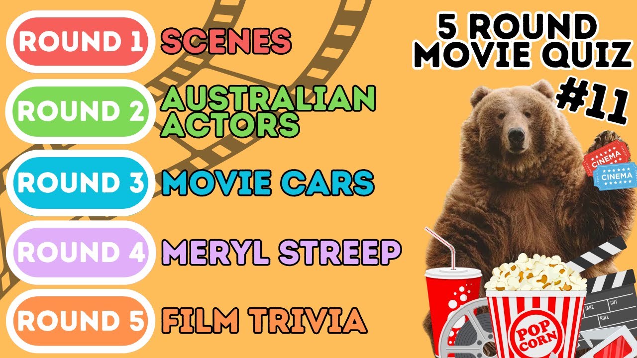 The 5 Round Movie Quiz | Scenes, Australian Actors, Movie Cars, Meryl Streep & Film Trivia (11)