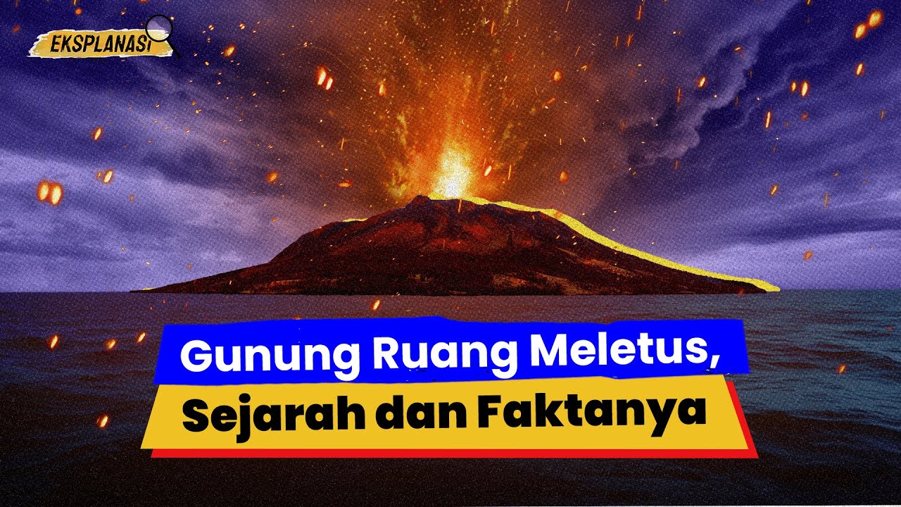 Gunung Ruang Meletus; Sejarah Gunung Ruang Meletus Sejak Tahun 1800-an