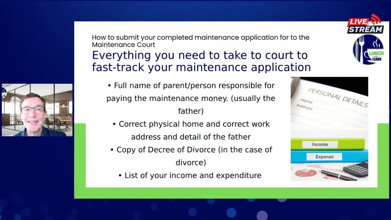 HOW TO SUBMIT YOUR COMPLETED MAINTENANCE APPLICATION TO COURT
