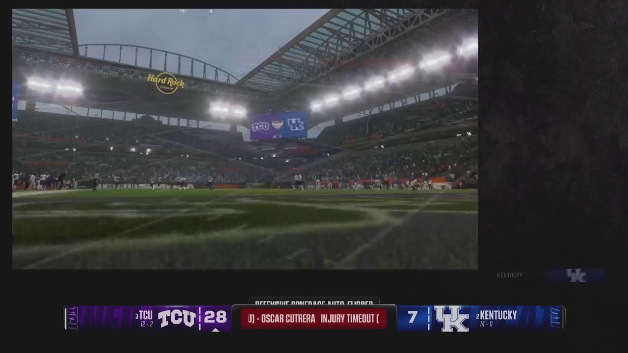 Gamerkid75 is live on ncaa 25 playing dynasty kentucky wildcats season 2042