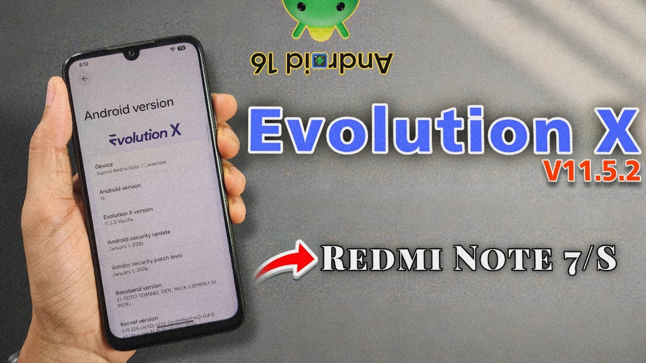 Evolution X 11.5.2 Android 16 на Redmi Note 7 | Стоит ли прошивать? 🤔 | RandomRepairs
