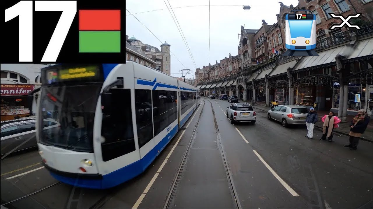 🚊 GVB Amsterdam Tramlijn 17 Cabinerit Osdorp Dijkgraafplein - Centraal Station | Cab Ride