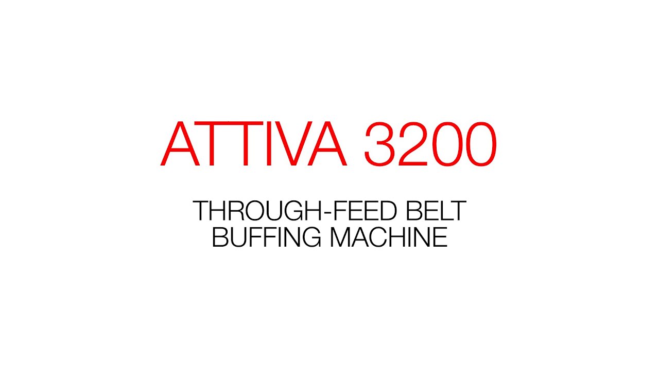 Attiva 3200: Through-feed belt buffing machine / Smerigliatrice a nastro in continuo