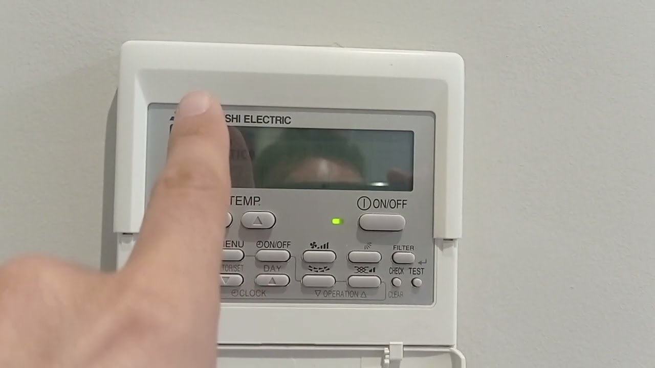 Cambiar programa en aire acondicionado Mitsubishi