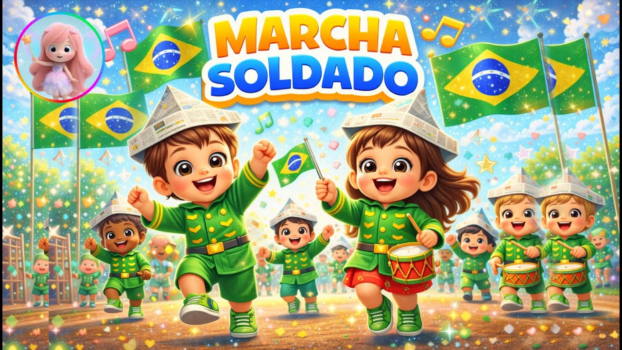 Marcha Soldado Cabeça de Papel - Múscia Infantil Divertida