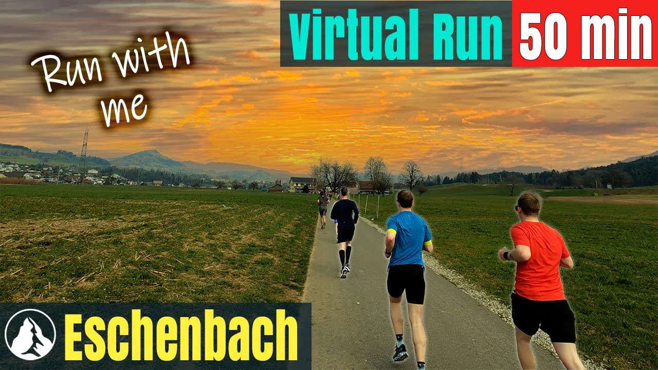 2022 Eschenbach mit Musik | Running Video f&uuml;r Laufband Training | Virtual Run #16 Schweiz