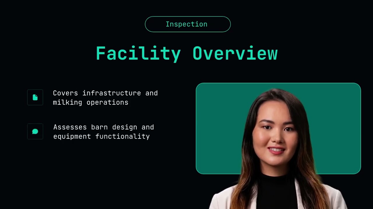 Dairy Barns and Milking Facilities Inspection with eAuditor Audits & Inspections