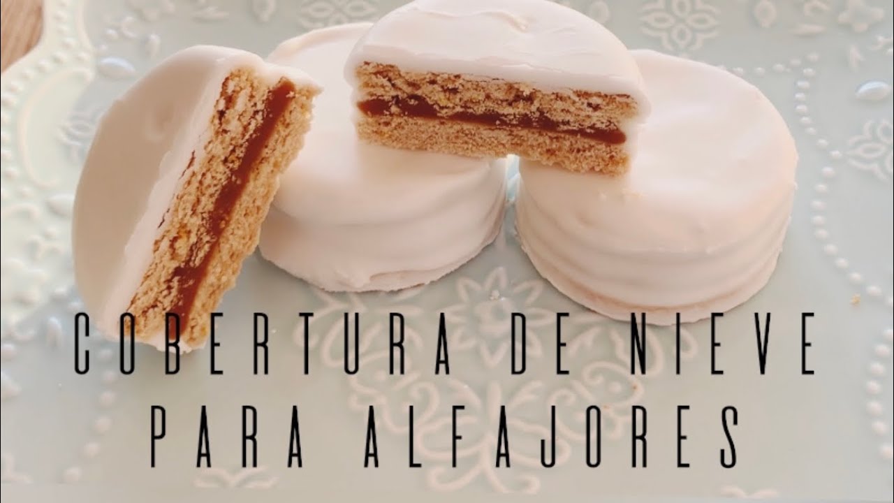 Baño o cobertura de NIEVE para alfajores! SÚPER FÁCIL