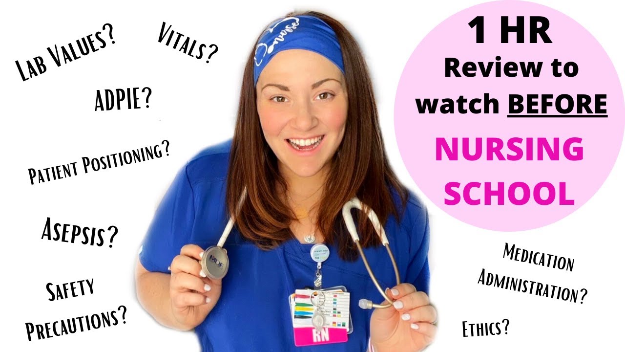 1 HR REVIEW BEFORE NURSING SCHOOL⚕️🧠🩺