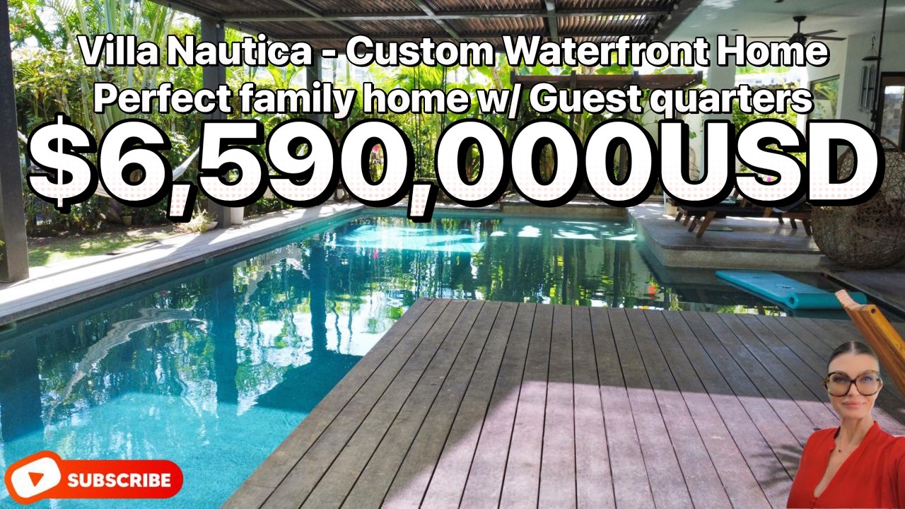 Вилла Nautica. Оцените ВЕЛИКОЛЕПНЫЙ дом, построенный по индивидуальному проекту на берегу канала ...