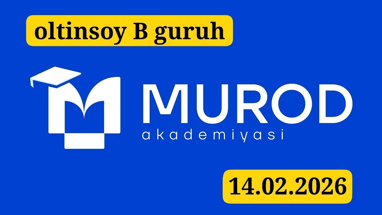 OLTINSOY B GURUH. YOSH IQTIDOR EGALARI 2-QISM 4-MAVZU. 14.02.2026 