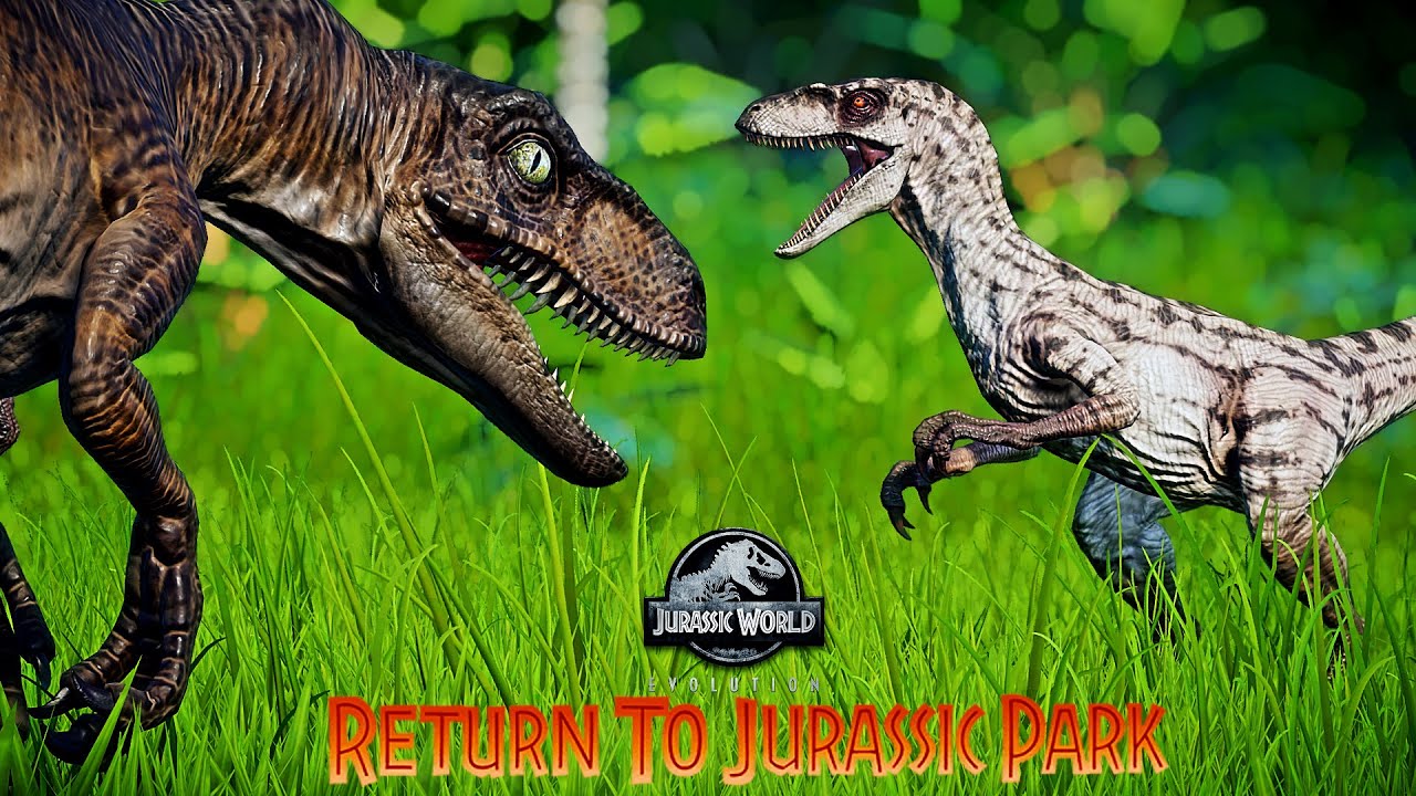 Возвращение в Durassic Park DLC Все новые скины и анимации Velociraptor