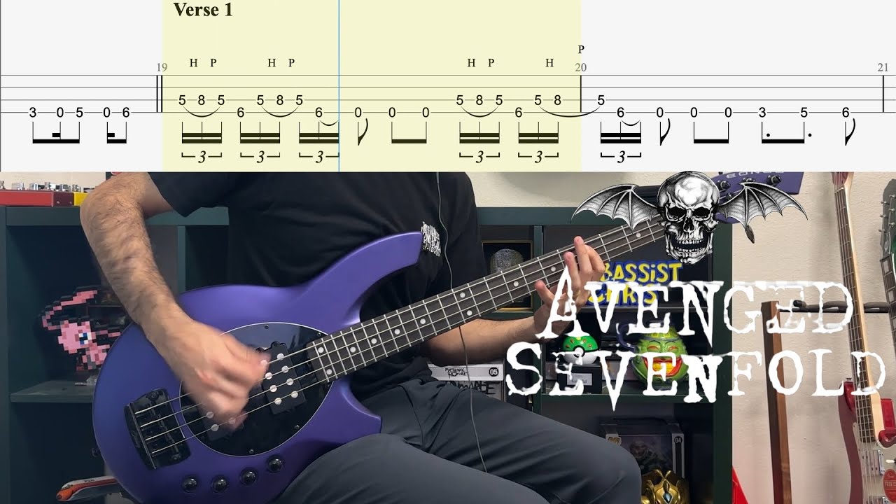 Avenged Sevenfold - Afterlife Bass Cover (With Tab)