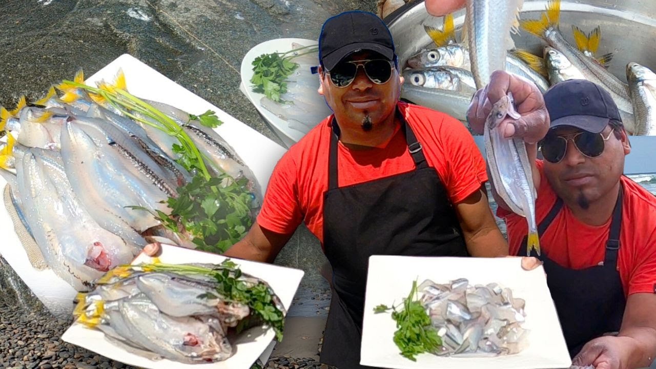 Como Filetear el Pejerrey para Freír, para los Arrebozados y los Ceviches fácil y rápido 😱🐟