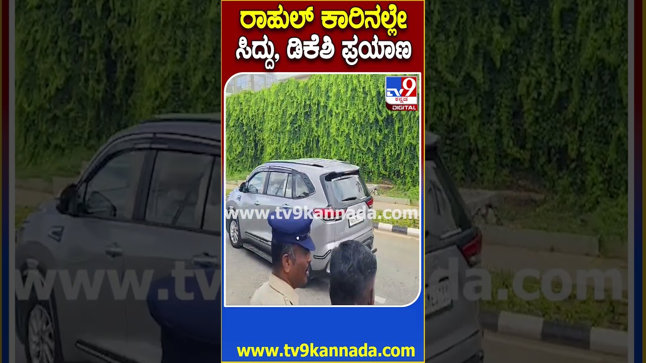 Rahul Gandhi, Siddaramaiah, DKS: ರಾಹುಲ್ ಕಾರಿನಲ್ಲೇ ಸಿದ್ದರಾಮಯ್ಯ, ಡಿಕೆಶಿ, ಹರಿಪ್ರಸಾದ್ ಪ್ರಯಾಣ! | #TV9D